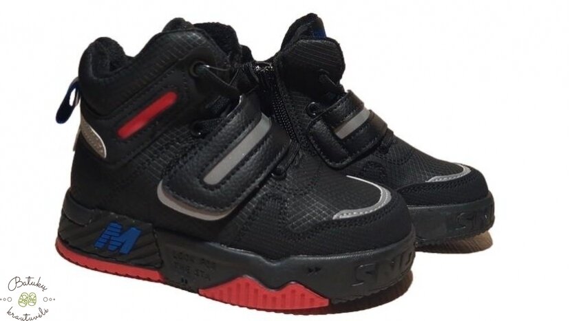 Clibee aulinukai su dviem lipukais (22-27) Black/Red Clibee aulinukai su dviem lipukais (22-27) Black/Red