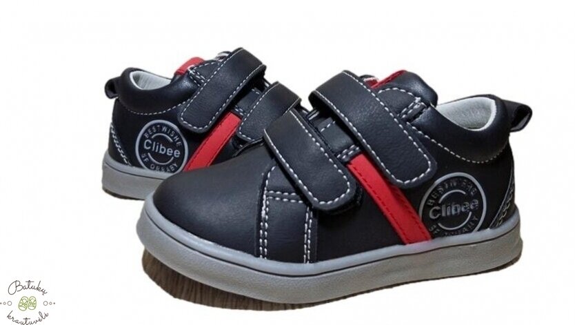 Clibee batukai su dviem lipukais (20-25) Black/Red 1