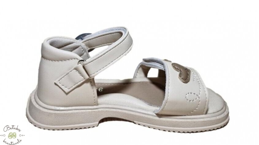 Clibee basutės su širdelėmis ant lipuko (22-27) Beige 3