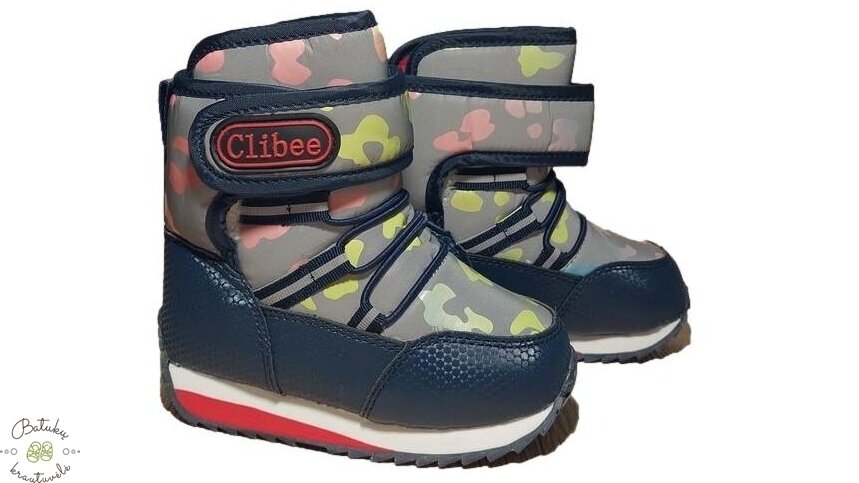 Clibee sniego batai su lipuku (22-27) Black/Red Clibee sniego batai su lipuku (22-27) Black/Red