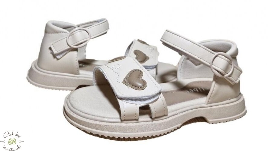 Clibee basutės su širdelėmis ant lipuko (22-27) Beige 1