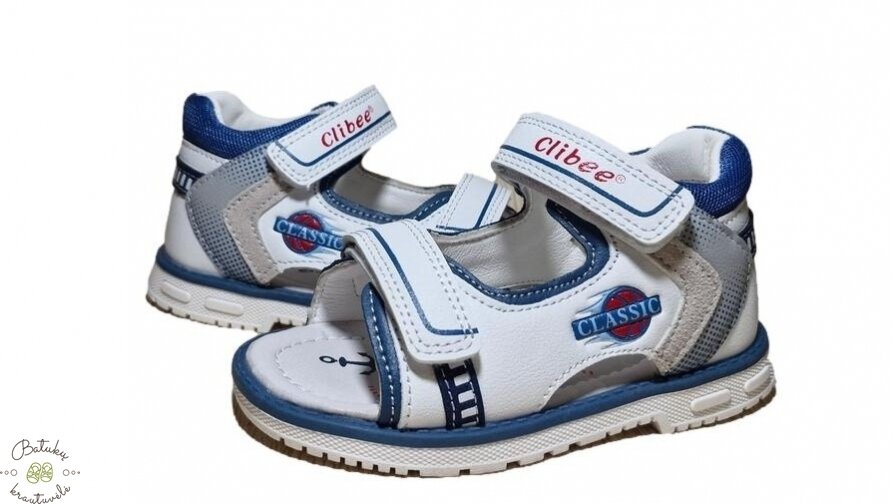 Clibee basutės "Classic" (23-28) White 1 Clibee basutės "Classic" (23-28) White 1
