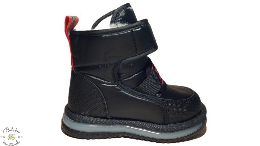 Clibee sniego batai su raudonais akcentais (21-26) Black/Red 3 Clibee sniego batai su raudonais akcentais (21-26) Black/Red 3