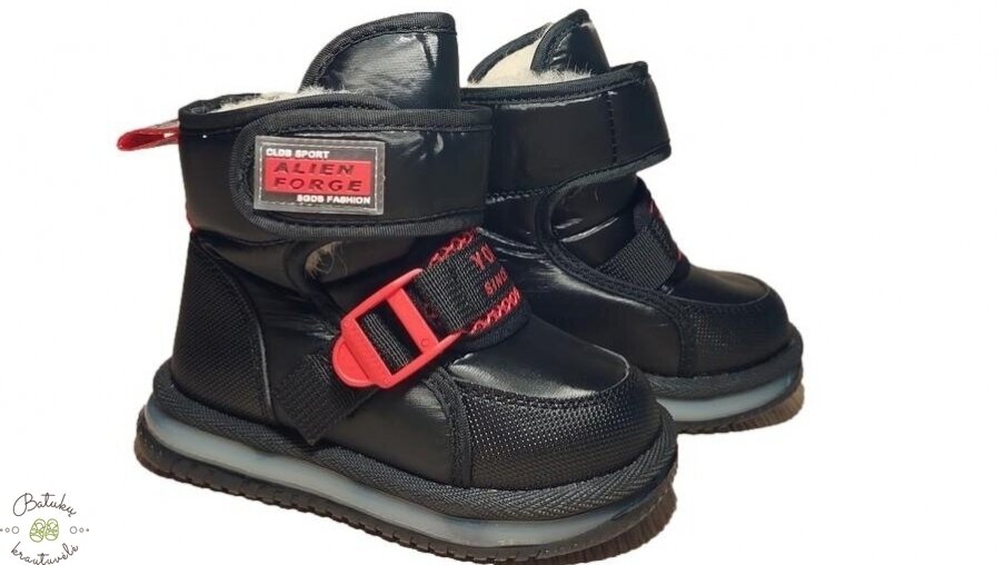 Clibee sniego batai su raudonais akcentais (21-26) Black/Red Clibee sniego batai su raudonais akcentais (21-26) Black/Red