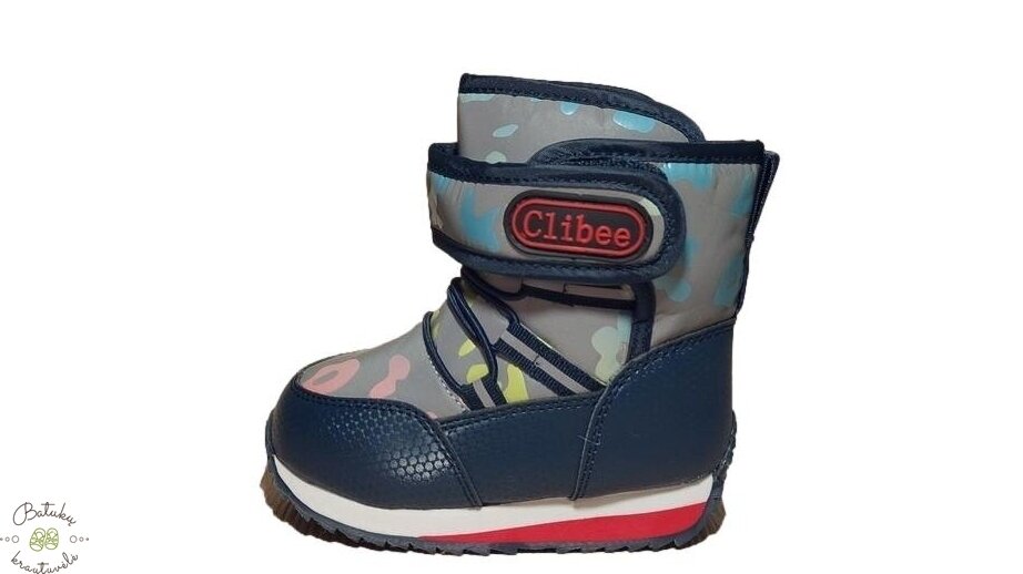 Clibee sniego batai su lipuku (22-27) Black/Red 2 Clibee sniego batai su lipuku (22-27) Black/Red 2