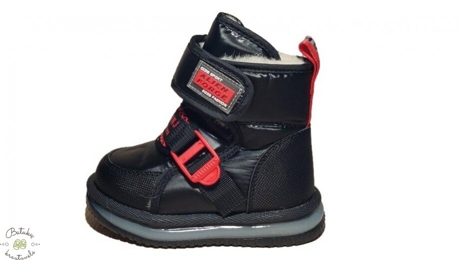 Clibee sniego batai su raudonais akcentais (21-26) Black/Red 2 Clibee sniego batai su raudonais akcentais (21-26) Black/Red 2