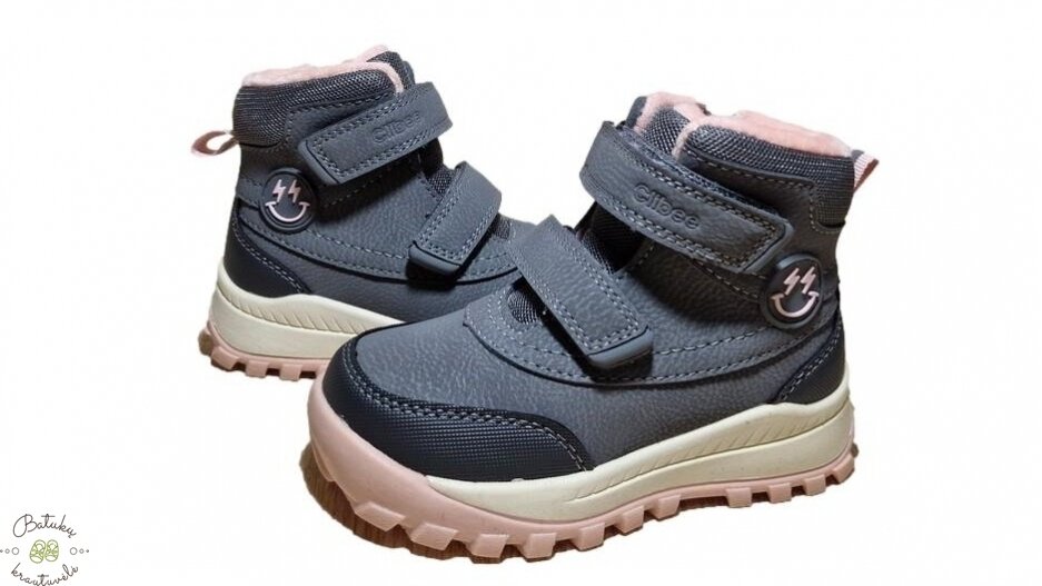 Clibee aulinukai su lipukais (22-27) Grey/Pink 1