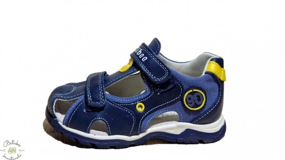Clibee uždaros basutės "90" (26-31) Blue/Yellow 2 Clibee uždaros basutės "90" (26-31) Blue/Yellow 2
