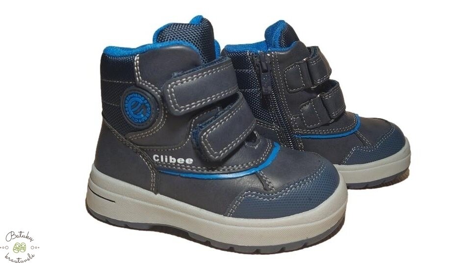 Clibee žieminiai batai su Clibee ženkliuku (21-26) Blue/Blue Clibee žieminiai batai su Clibee ženkliuku (21-26) Blue/Blue