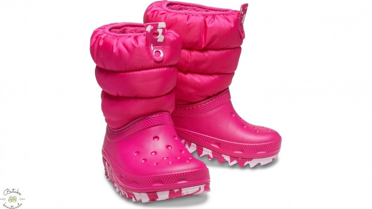 Crocs™ Classic Neo Puff Boot Kid's 207684, Candy Pink Crocs™ Classic Neo Puff Boot Kid's 207684, Candy Pink