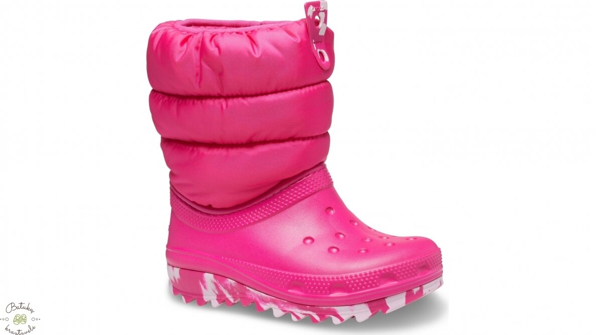 Crocs™ Classic Neo Puff Boot Kid's 207684, Candy Pink 1 Crocs™ Classic Neo Puff Boot Kid's 207684, Candy Pink 1