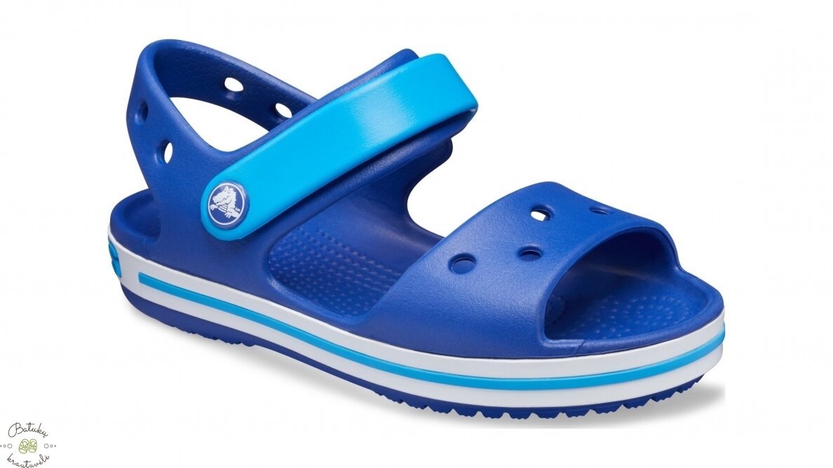 Crocs™ Kids' Crocband Sandal, Cerulean Blue/Ocean 4 Crocs™ Kids' Crocband Sandal, Cerulean Blue/Ocean 4