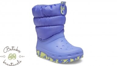 Crocs™ Classic Neo Puff Boot Kid's 207683, Digital Violet 4