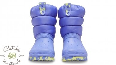 Crocs™ Classic Neo Puff Boot Kid's 207683, Digital Violet 1 Crocs™ Classic Neo Puff Boot Kid's 207683, Digital Violet 1