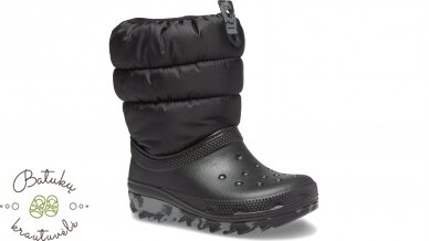 Crocs™ Classic Neo Puff Boot Kid's 207684, Black 2 Crocs™ Classic Neo Puff Boot Kid's 207684, Black 2