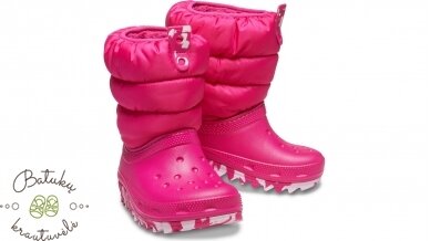 Crocs™ Classic Neo Puff Boot Kid's 207684, Candy Pink Crocs™ Classic Neo Puff Boot Kid's 207684, Candy Pink