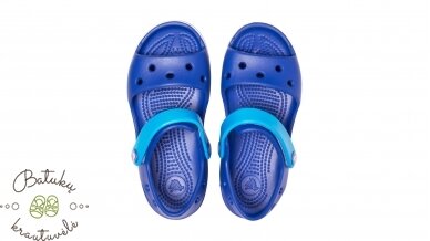 Crocs™ Kids' Crocband Sandal, Cerulean Blue/Ocean 3