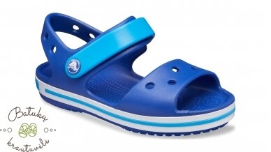 Crocs™ Kids' Crocband Sandal, Cerulean Blue/Ocean 5