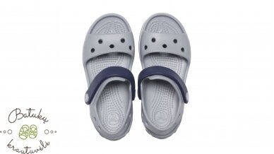 Crocs™ Kids' Crocband Sandal Kids, Light grey/Navy 2