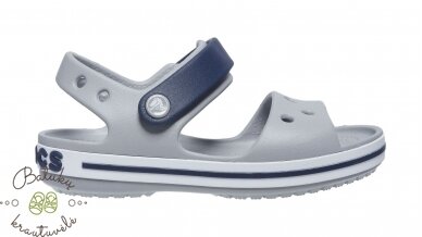 Crocs™ Kids' Crocband Sandal Kids, Light grey/Navy