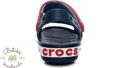 Crocs™ Kids' Crocband Sandal, Navy/Red 3
