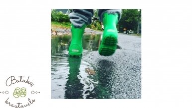 Crocs™ Kids' Handle It Rain Boot, Green 7