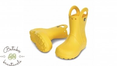 Crocs™ Kids' Handle It Rain Boot, Yellow 5