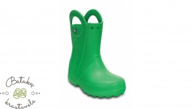 Crocs™ Kids' Handle It Rain Boot, Green 3