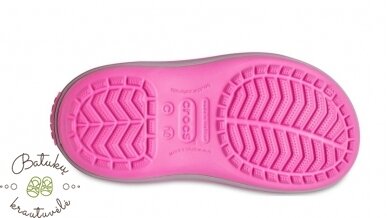 Crocs™ Kids' Winter Puff Boot, Electric Pink/Light Grey 6