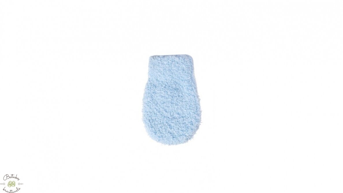 Frotinės kūdikių pirštinės, 10 cm, Blue Frotinės kūdikių pirštinės, 10 cm, Blue