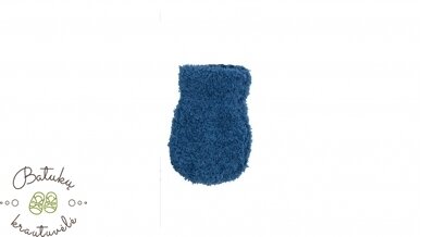 Frotinės kūdikių pirštinės, 10 cm, Dark blue Frotinės kūdikių pirštinės, 10 cm, Dark blue