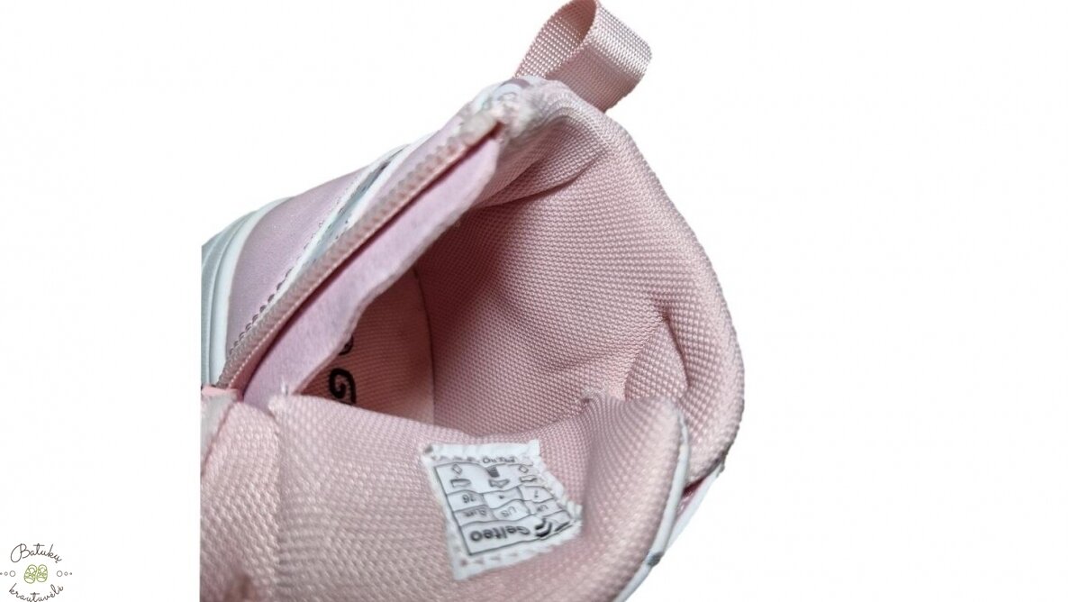 Gelteo aulinukai su raištelių imitacija (22-26) Pink 4