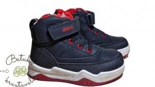 Gelteo aulinukai su raištelių imitacija (23-28) Black/Red Gelteo aulinukai su raištelių imitacija (23-28) Black/Red