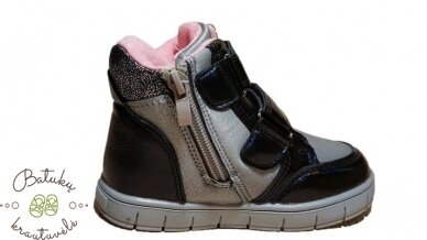 Gelteo aulinukai su drugeliu ir gėlyte (23-28) Black/Grey 3 Gelteo aulinukai su drugeliu ir gėlyte (23-28) Black/Grey 3