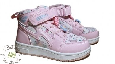 Gelteo aulinukai su raištelių imitacija (22-26) Pink