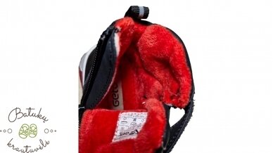 Gelteo aulinukai su raištelių imitacija  (23-28) Black/Red 4