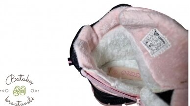 Gelteo batai su dviem lipukais (25-30) Black/Pink 4