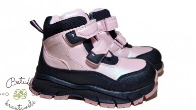 Gelteo batai su dviem lipukais (25-30) Black/Pink