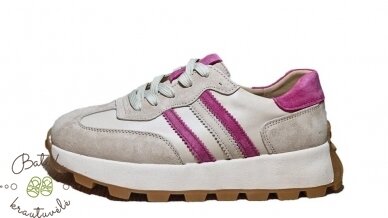 Getel odiniai laisvalaikio batai (36-41) Beige/Fuschia 2 Getel odiniai laisvalaikio batai (36-41) Beige/Fuschia 2