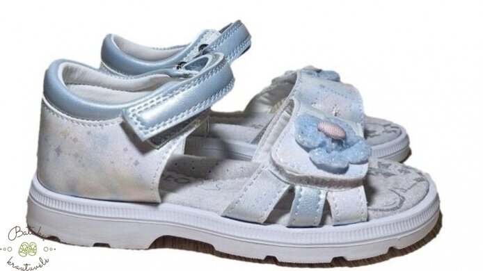 Gelteo basutės su gėlyte (25-30) Blue