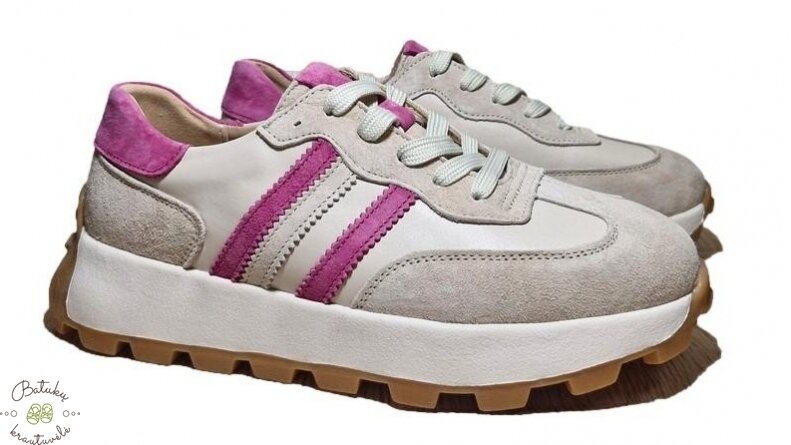 Getel odiniai laisvalaikio batai (36-41) Beige/Fuschia Getel odiniai laisvalaikio batai (36-41) Beige/Fuschia