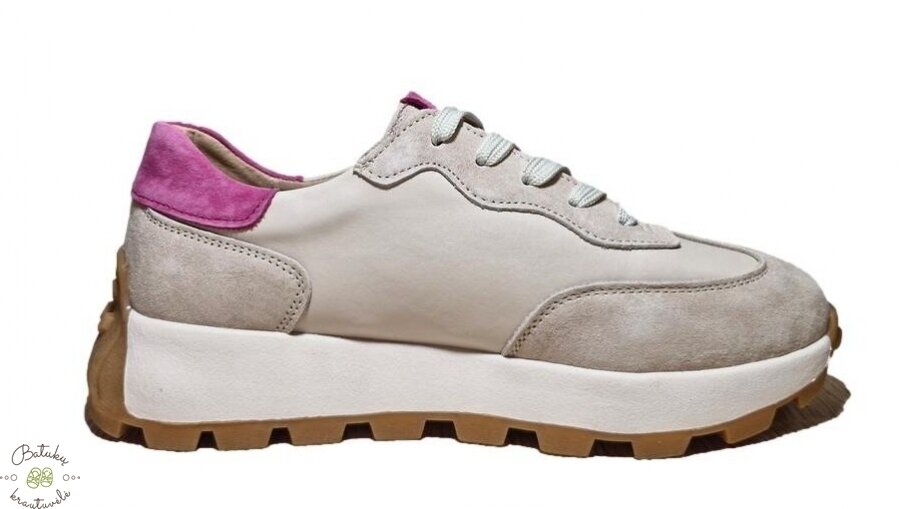 Getel odiniai laisvalaikio batai (36-41) Beige/Fuschia 3 Getel odiniai laisvalaikio batai (36-41) Beige/Fuschia 3