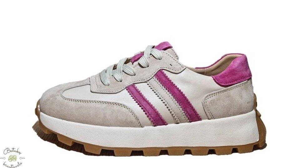 Getel odiniai laisvalaikio batai (36-41) Beige/Fuschia 2 Getel odiniai laisvalaikio batai (36-41) Beige/Fuschia 2