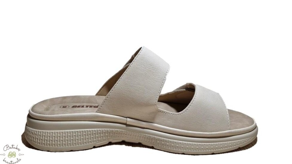 Gelteo moteriškos šlepetės (36-41) Beige 3 Gelteo moteriškos šlepetės (36-41) Beige 3