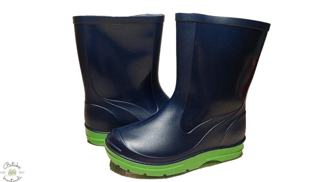 Guminiai batai (21-27) Navy/Green 1