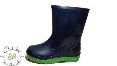 Guminiai batai (21-27) Navy/Green 2