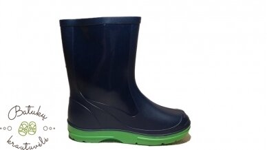 Guminiai batai (21-27) Navy/Green 3