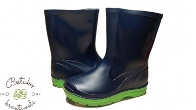 Guminiai batai (21-27) Navy/Green 1
