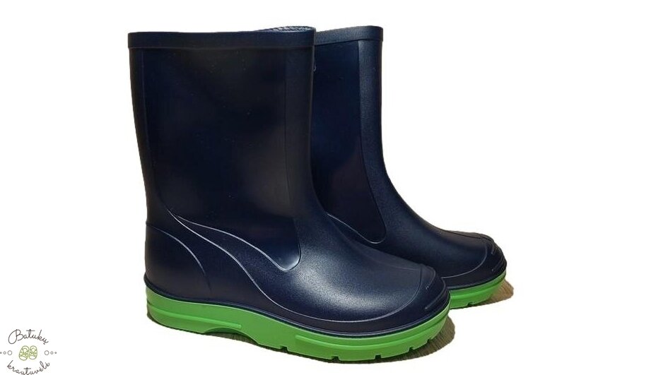 Guminiai batai (21-27) Navy/Green
