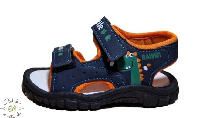 Happy bee basutės DINO (25-30) Black/Orange 2